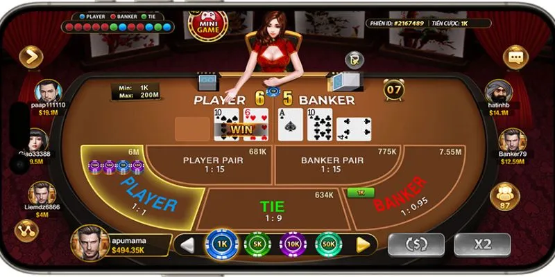 Danh sách các loại hình baccarat